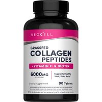 Neocell Grassfed Collagen Peptides + C & Biotin, 90 таблеток
