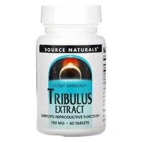 Стимулятор тестостерона Source Naturals Tribulus Extract 750 mg, 60 таблеток