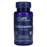 Life Extension L-Glutamine 500 mg, 100 вегакапсул