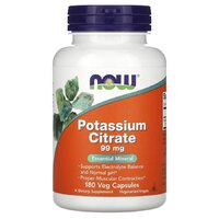 NOW Potassium Citrate 99 mg, 180 капсул