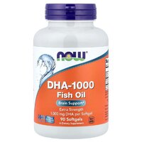 Жирные кислоты NOW DHA 1000, 90 капсул