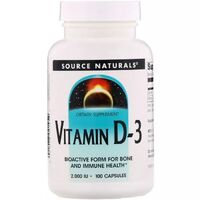 Source Naturals Vitamin D3 2000 IU, 100 капсул