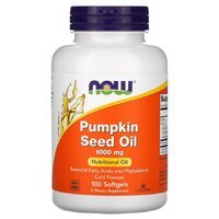 NOW Pumpkin Seed Oil 1000 mg, 100 капсул