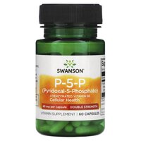 Swanson P-5-P 40 mg Double Strength, 60 капсул