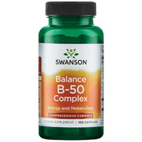 Вітаміни та мінерали Swanson Balance B-50 Complex, 100 капсул