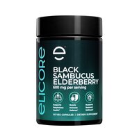 Натуральна добавка Elicore Labs Black Sambucus Elderberry 600 mg, 60 вегакапсул