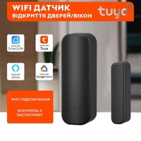Wifi датчик відкриття дверей/вікон Tuya Front Door Sensor Detects, з оповіщенням на смартфон, Black