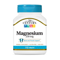 Вітаміни та мінерали 21st Century Magnesium 250 mg, 110 таблеток