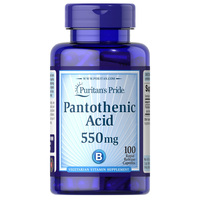 Puritan's Pride Pantothenic Acid 550 mg, 100 капсул