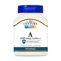 Вітаміни та мінерали 21st Century Vitamin A 3000 mcg, 110 капсул