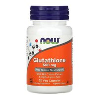 NOW Glutathione 500 mg, 30 вегакапсул