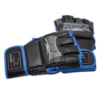 Рукавиці для боксу та єдиноборств Рукавички MMA PowerPlay 3058, Black/Blue