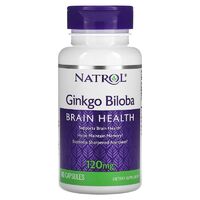 Natrol Ginkgo Biloba 120 mg, 60 капсул