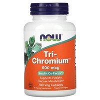NOW Tri-Chromium 500 mcg, 180 вегакапсул