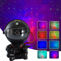 Іграшка-нічник Astronaut Nebula GUITAR Проектор галактики лазерний Астронавт, зоряне небо на стелі з пультом, Чорний