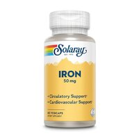Solaray Iron 50 mg, 60 вегакапсул