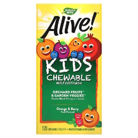 Nature's Way Alive! Kids Chewable Multivitamin, 120 жевательных таблеток