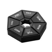 Таблетниця Semi 7Days Mini Pill Box, Black