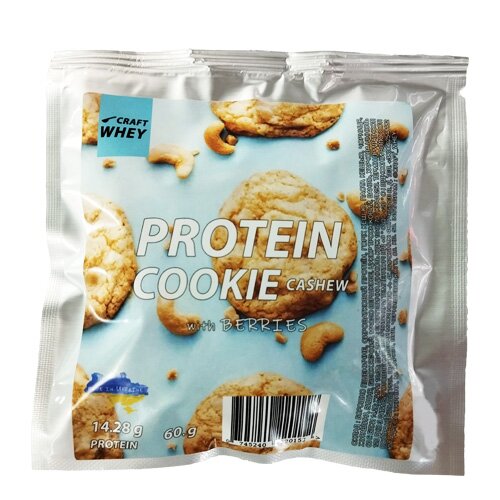 Батончик Craft Whey Protein Cookie, 60 грамм, Cashew