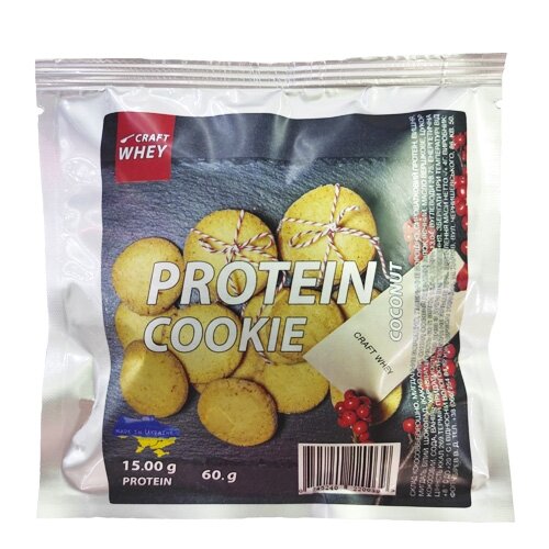 Батончик Craft Whey Protein Cookie, 60 грамм, Coconut