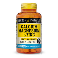 Mason Natural Calcium Magnesium & Zinc, 100 таблеток