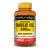 Mason Natural Garlic Oil 500 mg, 100 капсул