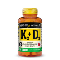 Mason Natural Vitamin K2 100 mcg plus Vitamin D3, 100 таблеток
